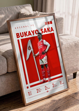 Bukayo Saka - Arsenal Football Poster