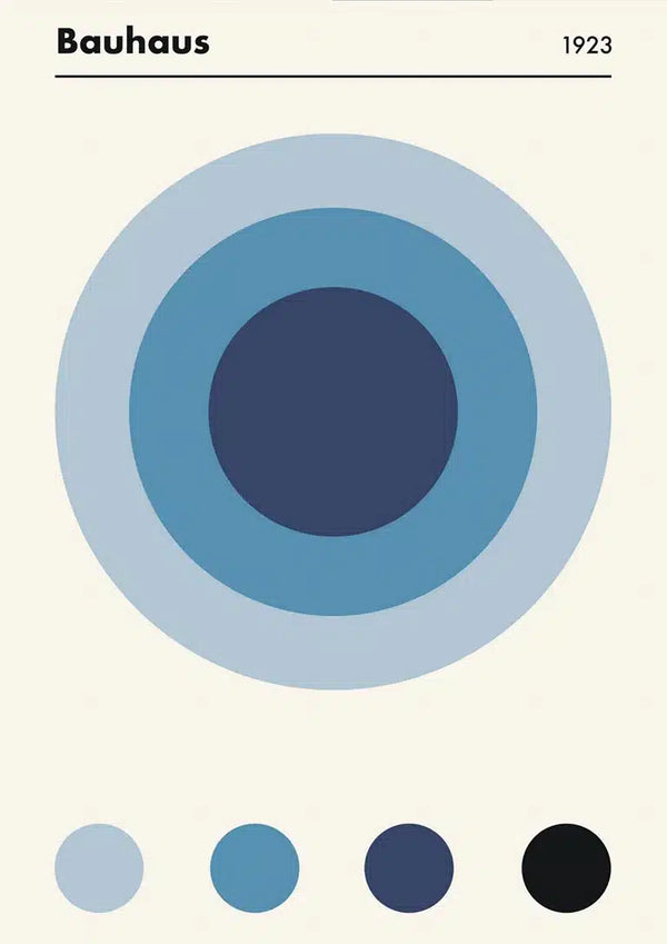 Bauhaus Blue 1923 -juliste