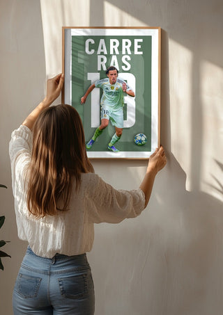 Carreras  - Real Madrid Football Poster