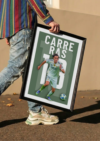 Carreras  - Real Madrid Football Poster