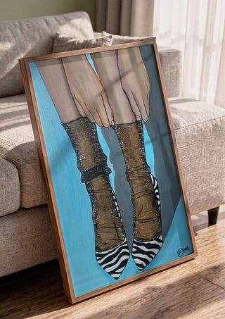 Zebra Heels - Art By Biba