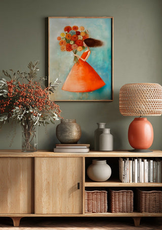 Girl with Flowers - Annika Persson