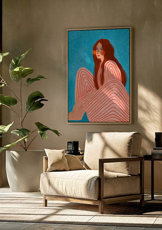 Serene Striped Woman - Bea Müller