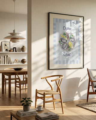 Oyster Lover by Lisen Vennesland in interior setting