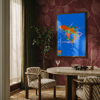 Blue Waves by Francisco Gualter in interior setting