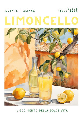 La dolce vita - Limoncello by Ohkimiko - limoncello and lemons under a laden branch