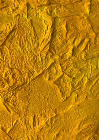 Das Licht in uns by Sophie Schillen - a warm yellow surface worked into peaks and folds