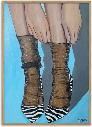 Zebra Heels - Art By Biba