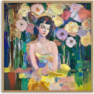 Woman among Flowers - Elena Avanesova