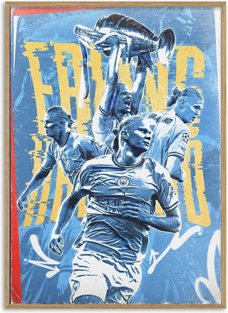 Erling Haaland Football Poster