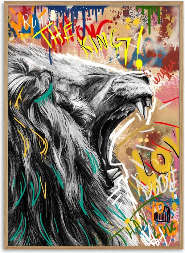 Graffiti-leijona nro 1 -juliste