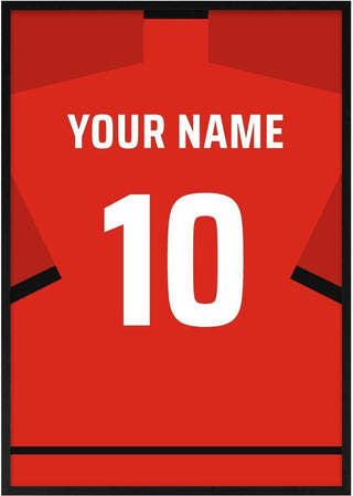 Manchester United – Personalised Football Shirt Poster