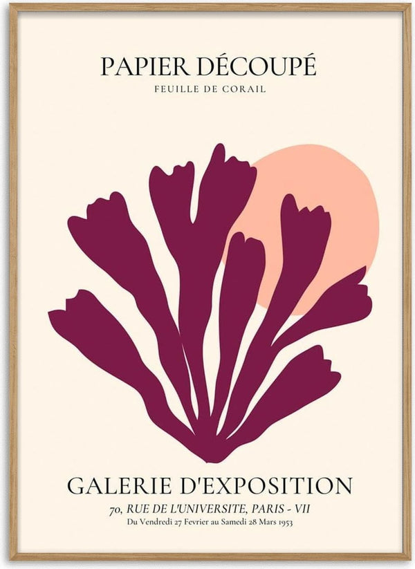 Violetti koralli découpe -juliste