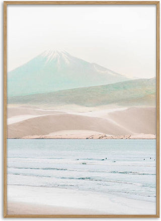 Mountain and Beach Poster