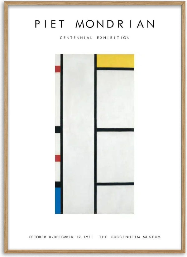 Piet Mondrian exhibition poster