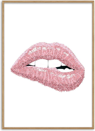 Shiny lipstick poster