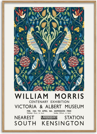 William Morris contenary exhibition poster