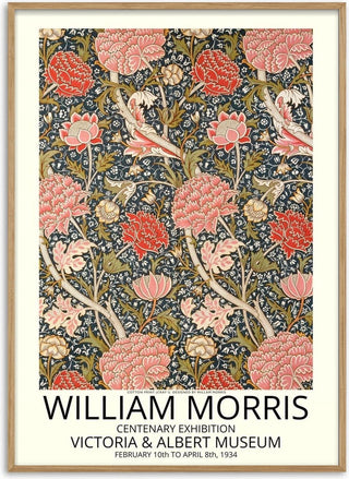 William Morris cotton print poster